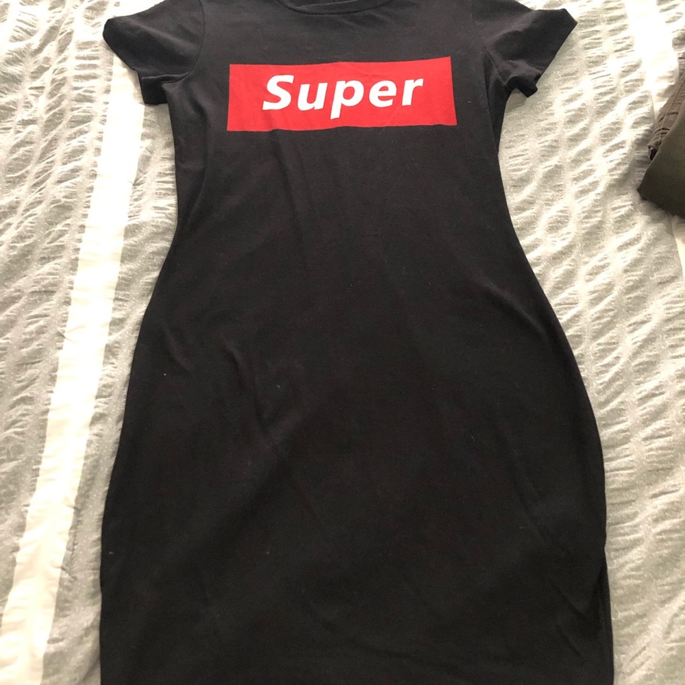 Black fitted dress